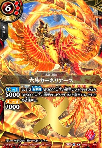 画像1: 六朱カーネリアース(X)(26RBS01-X02) (1)