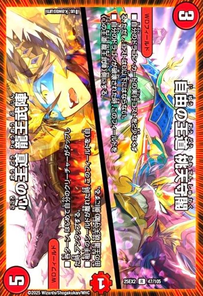 画像1: 自由の王道 桃天守閣/心の王道 龍王武陣(R)(47/105) (1)