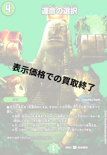 画像1: 運命の選択(U)(超45/超50) (1)