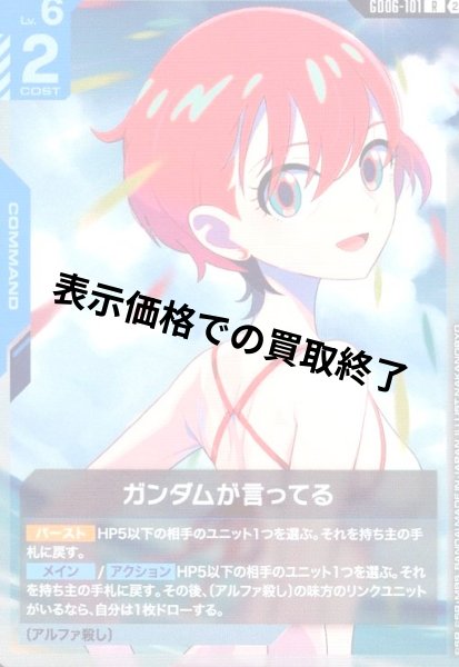 画像1: ガンダムが言ってる(R)(GD06-101) (1)