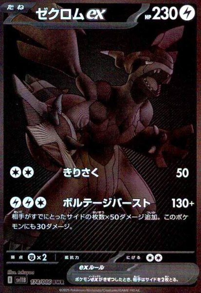 画像1: ゼクロムex(174/086 BWR) (1)