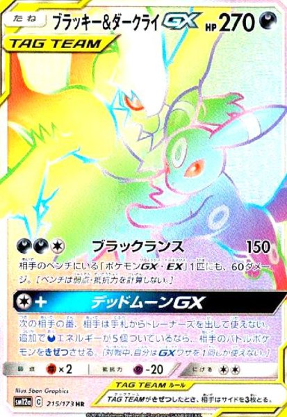 画像1: ブラッキー&ダークライGX(215/173 HR) (1)
