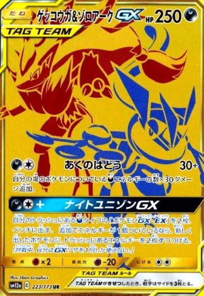 画像1: ゲッコウガ&ゾロアークGX(223/173 UR) (1)