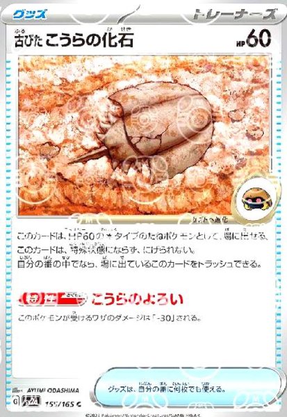 画像1: 古びたこうらの化石(155/165)(ミラー/マスターボール) (1)