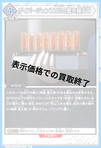 画像1: ダイバージェンス1%の壁を越えて(U)(UA57BT/STG-1-037) (1)